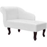 vidaXL Chaise longue kunstleer bruin