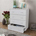 vidaXL Dressoir met 4 lades 60x30,5x71 cm eikenkleur
