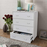 vidaXL Dressoir met 4 lades 60x30,5x71 cm eikenkleur