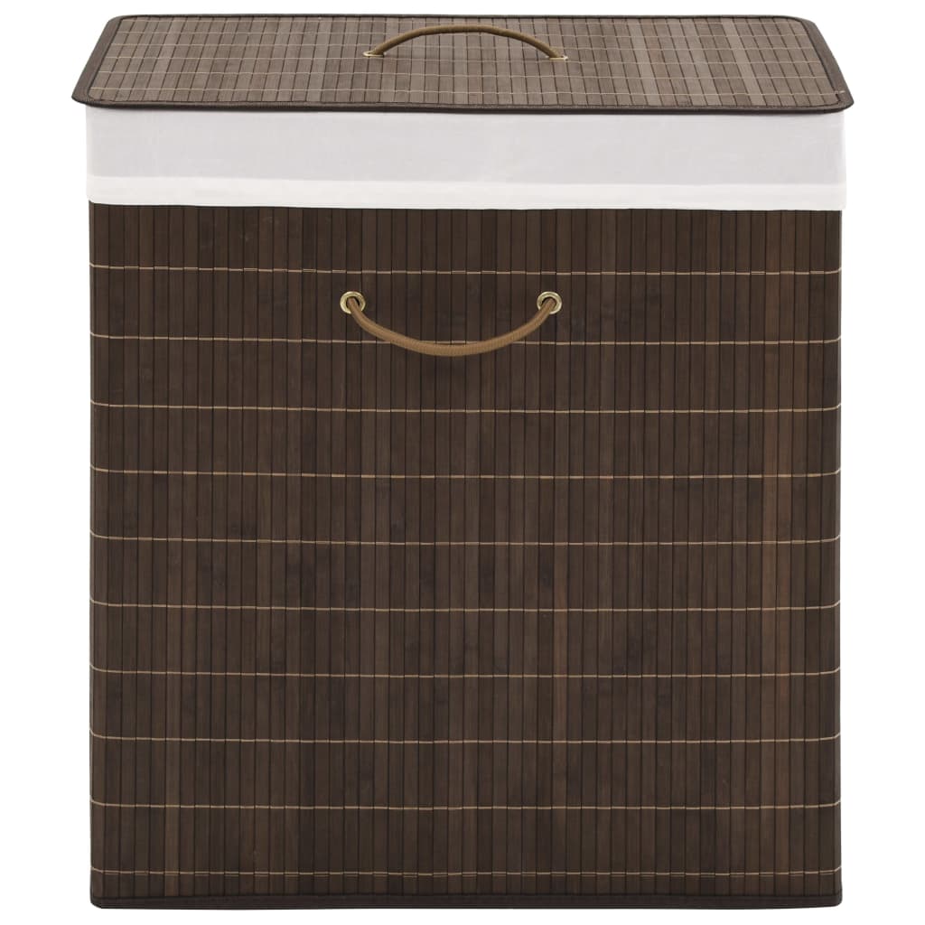 vidaXL Rectangular Laundry Basket Bamboo Natural