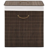 vidaXL Rectangular Laundry Basket Bamboo Natural