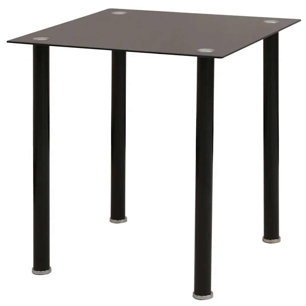 vidaXL Dining Set Table and Chairs Black 3-piece