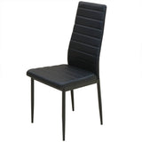 vidaXL Dining Set Table and Chairs Black 3-piece
