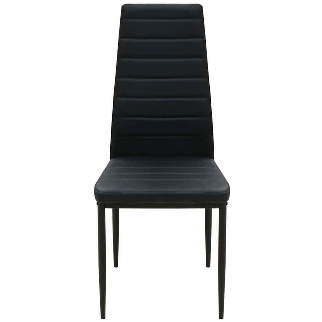 vidaXL Dining Set Table and Chairs Black 3-piece