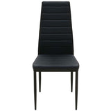 vidaXL Dining Set Table and Chairs Black 3-piece