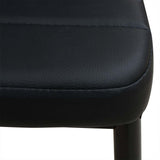 vidaXL Dining Set Table and Chairs Black 3-piece