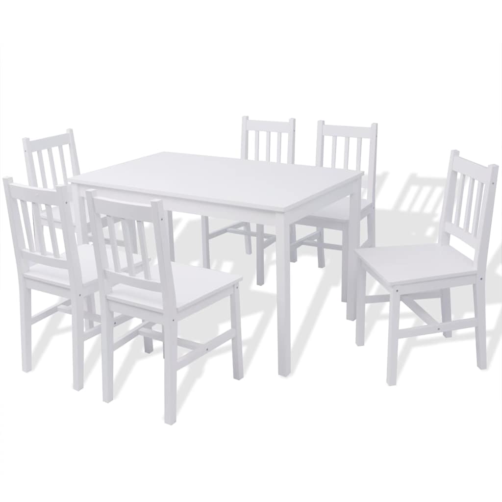 vidaXL 3-Piece Dining Set White