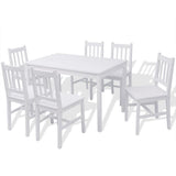vidaXL 3-Piece Dining Set White