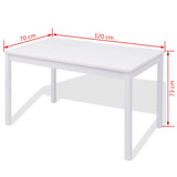 vidaXL 3-Piece Dining Set White