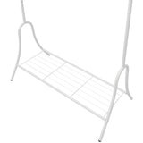 vidaXL Kledingrek staal wit