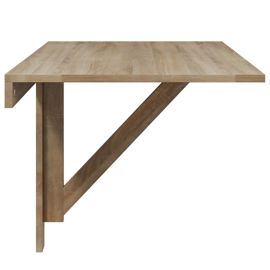 vidaXL Wandtafel inklapbaar 100x60 cm eikenkleurig