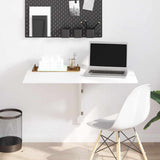 vidaXL Wandtafel inklapbaar 100x60 cm eikenkleurig
