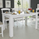 vidaXL Eettafel 140x80x75 cm eikenkleurig