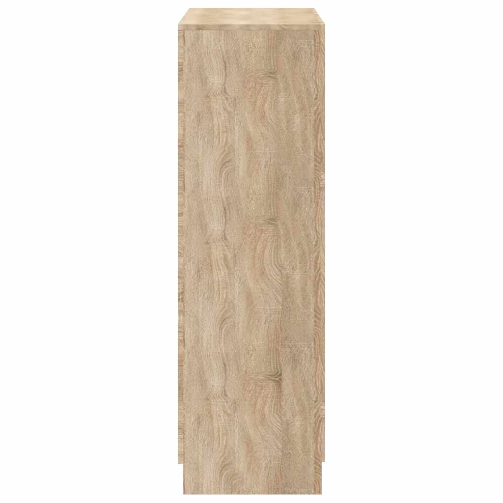 vidaXL Schoenenkast 55x35x108 cm bewerkt hout hoogglans wit