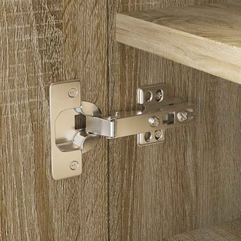 vidaXL Schoenenkast 55x35x108 cm bewerkt hout hoogglans wit