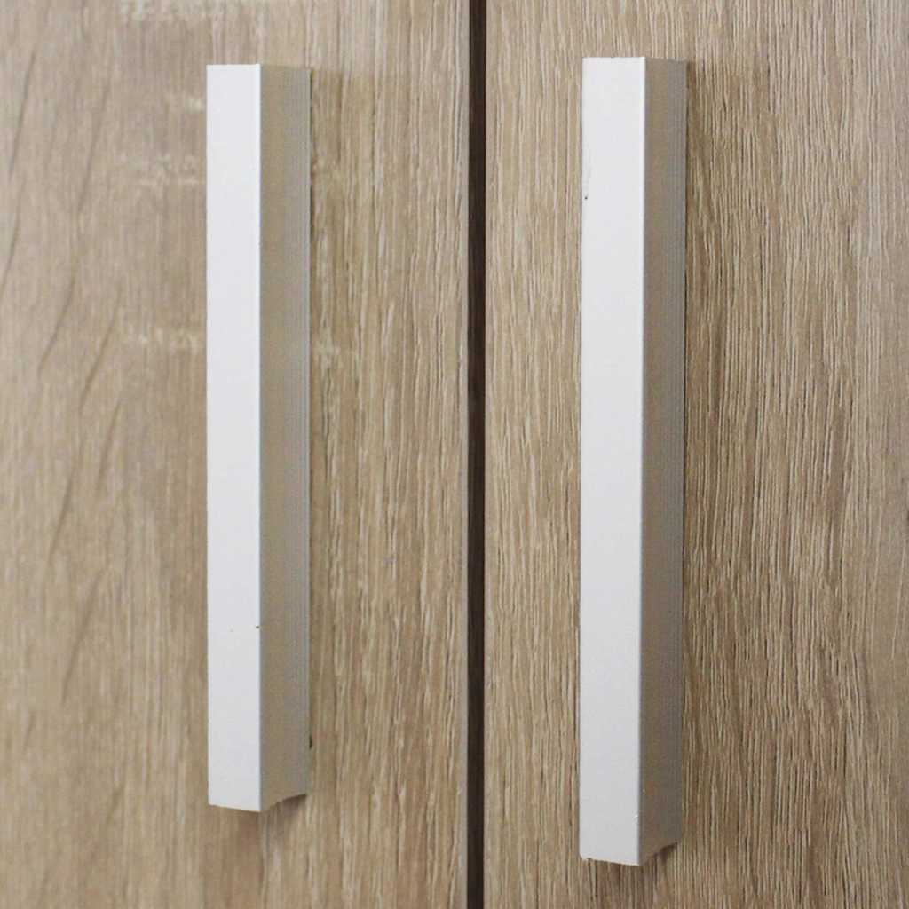 vidaXL Schoenenkast 55x35x108 cm bewerkt hout hoogglans wit