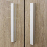 vidaXL Schoenenkast 55x35x108 cm bewerkt hout hoogglans wit
