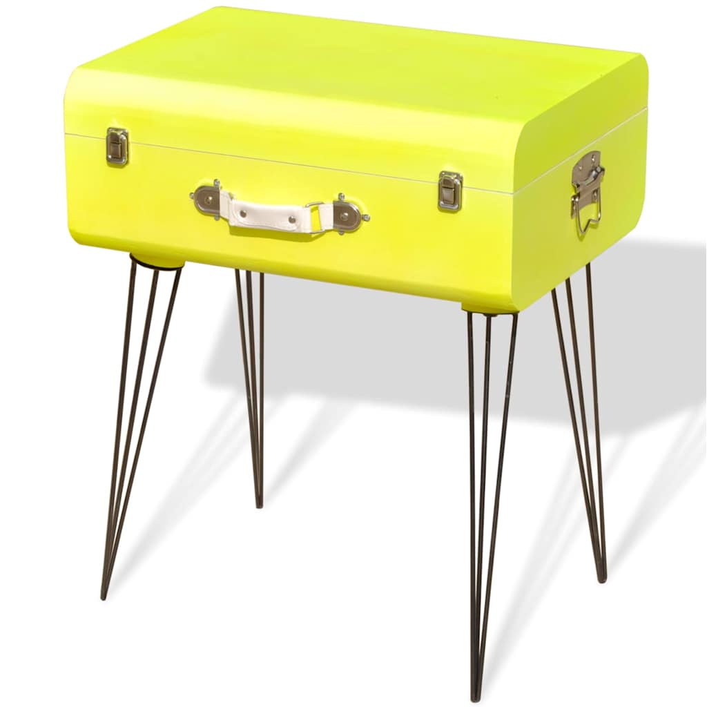 vidaXL Bijzetkast 49,5x36x60 cm geel