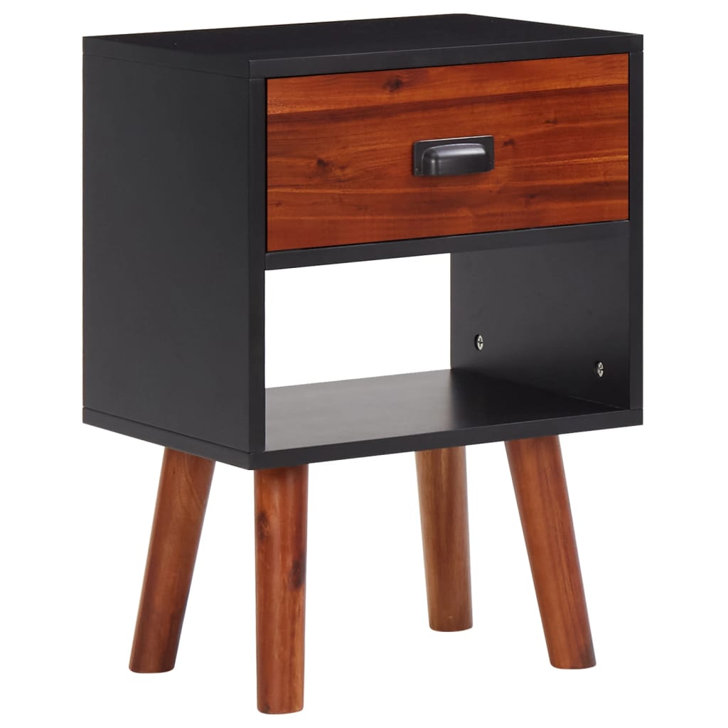 vidaXL Nightstand 40x30x57 cm solid acacia wood