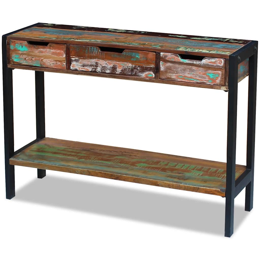 vidaXL Dressoir 3 lades massief gerecycled hout