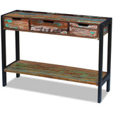 vidaXL Dressoir 3 lades massief gerecycled hout