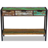 vidaXL Dressoir 3 lades massief gerecycled hout