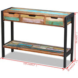 vidaXL Dressoir 3 lades massief gerecycled hout