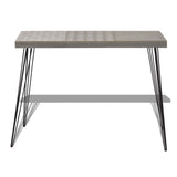 vidaXL Wandtafel 90x30x71,5 cm grijs