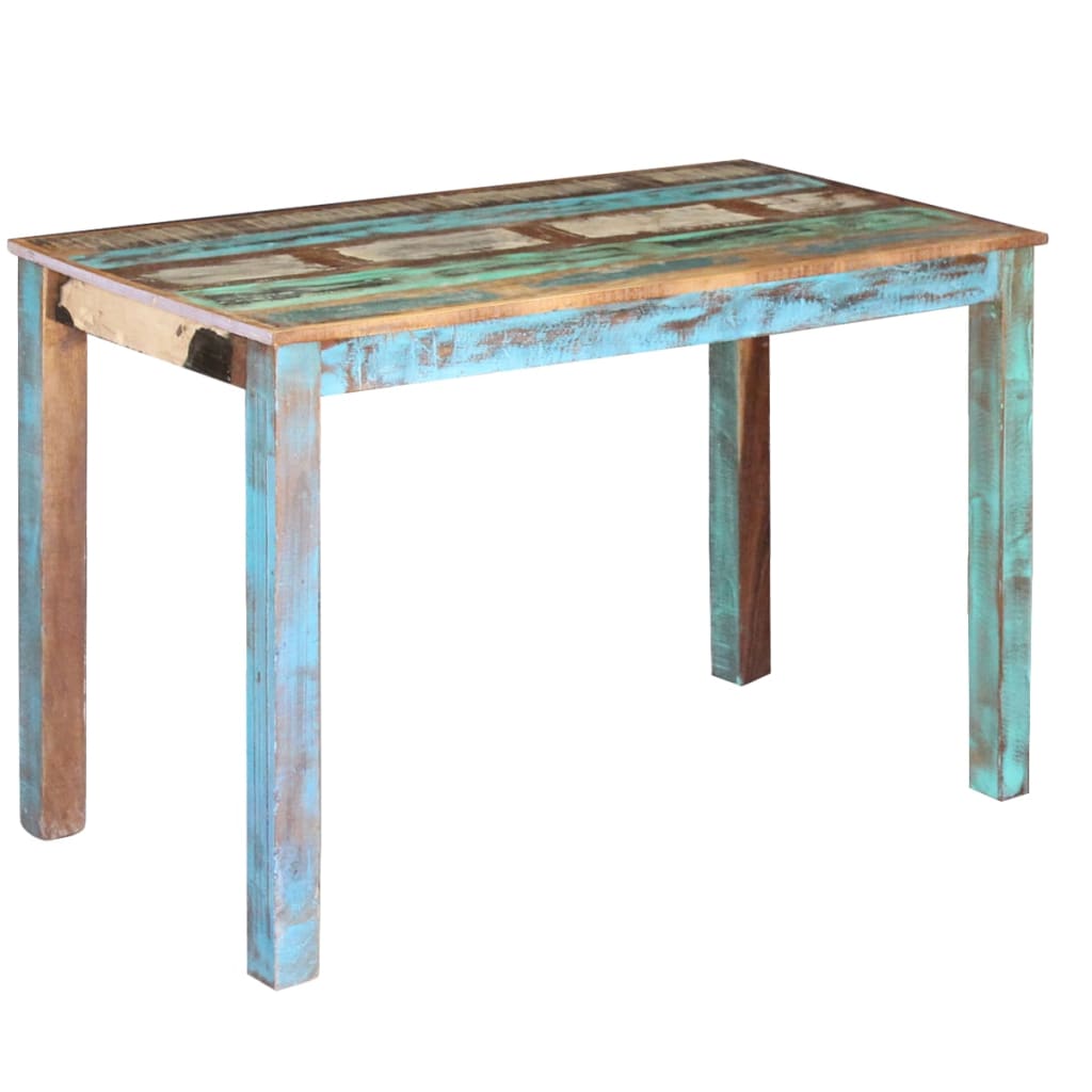 vidaXL Dining Table 115x60x76 cm Solid Reclaimed Wood
