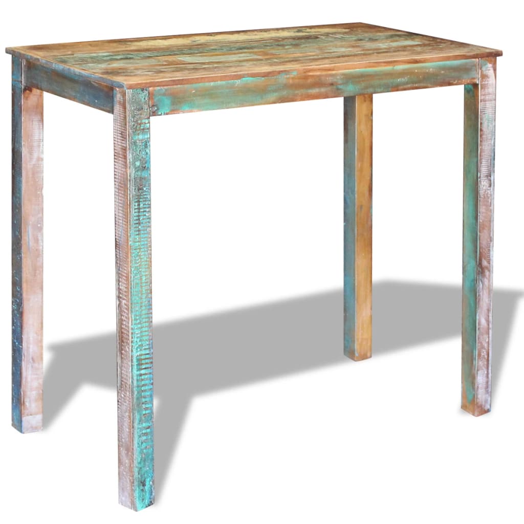 vidaXL Bartafel 115x60x107 cm massief gerecycled hout