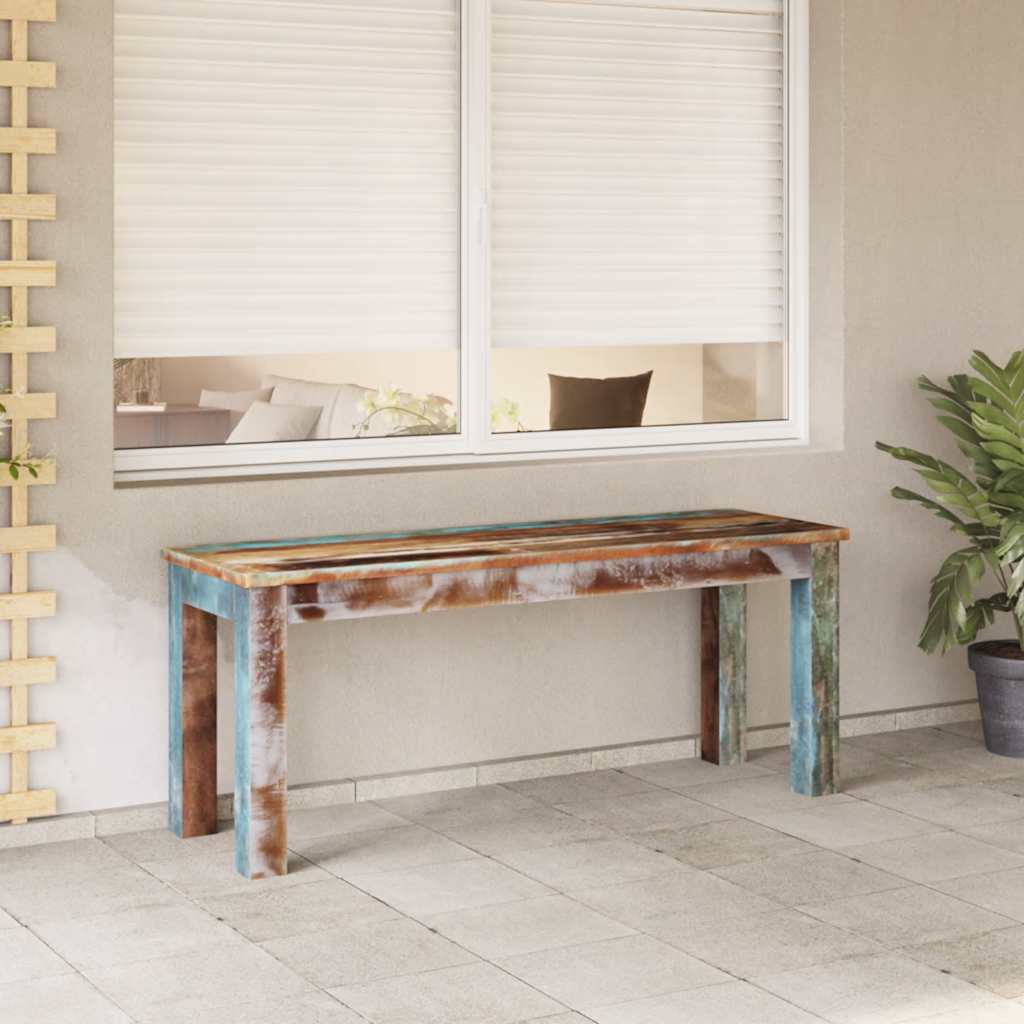 vidaXL Bankje 110x35x45 cm massief gerecycled hout