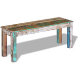 vidaXL Bankje 110x35x45 cm massief gerecycled hout