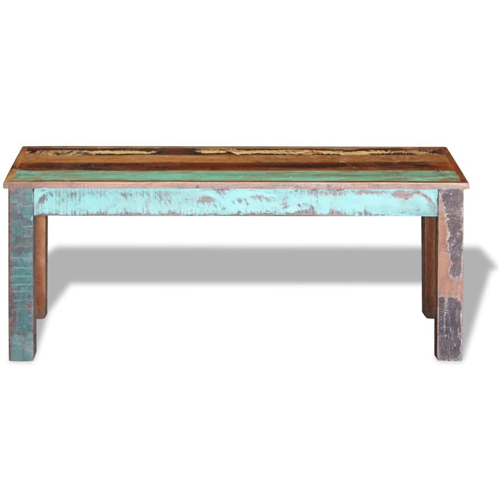 vidaXL Bankje 110x35x45 cm massief gerecycled hout