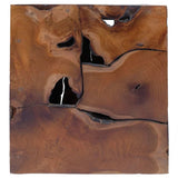 vidaXL Kruk 40x40x45 cm massief teakhout bruin