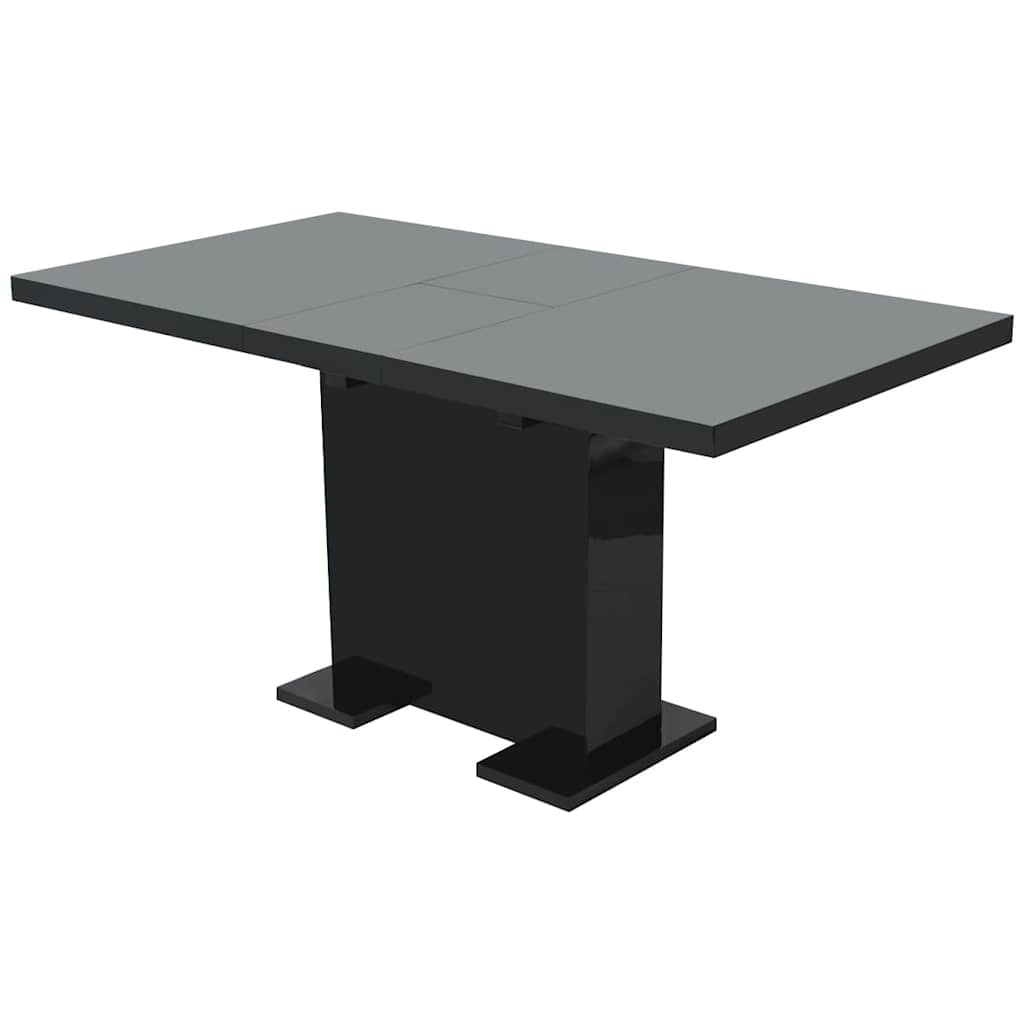 vidaXL Extendable Dining Table High Gloss White
