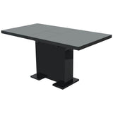 vidaXL Extendable Dining Table High Gloss White