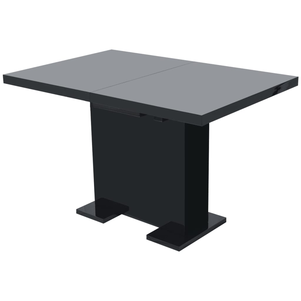 vidaXL Extendable Dining Table High Gloss White