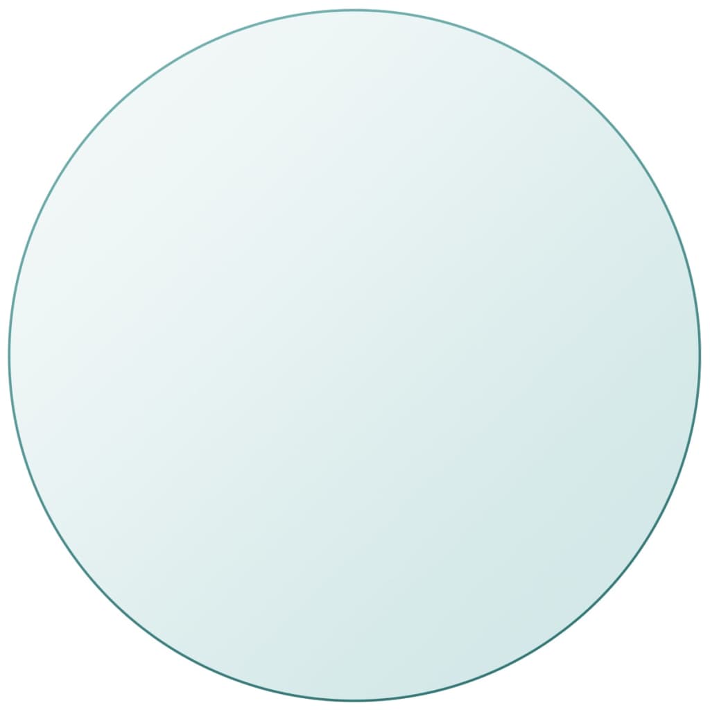 vidaXL Tafelblad van gehard glas 300 mm rond