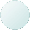 vidaXL Tafelblad van gehard glas 300 mm rond
