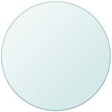 vidaXL Tafelblad van gehard glas 300 mm rond