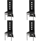 vidaXL Eetkamerstoelen 2 st kunstleer zwart