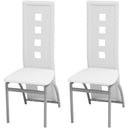 vidaXL Eetkamerstoelen 2 st kunstleer zwart