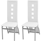 vidaXL Eetkamerstoelen 2 st kunstleer zwart