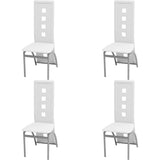 vidaXL Eetkamerstoelen 2 st kunstleer zwart