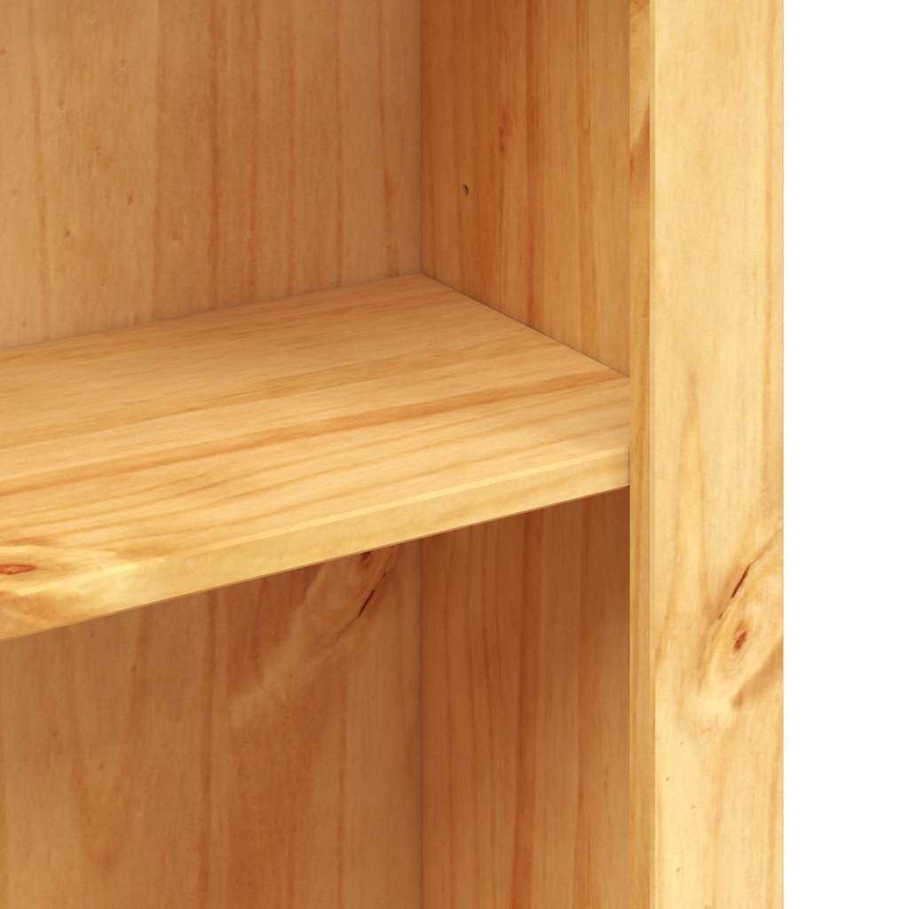 vidaXL Bookshelf solid pine wood 4 shelves Corona style 80x29x150 cm