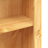 vidaXL Bookshelf solid pine wood 4 shelves Corona style 80x29x150 cm