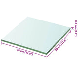 vidaXL Wandschap transparant 20x12 cm glas