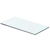 vidaXL Wandschap transparant 20x12 cm glas