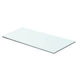 vidaXL Wandschap transparant 20x12 cm glas