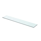 vidaXL Wandschap transparant 20x12 cm glas